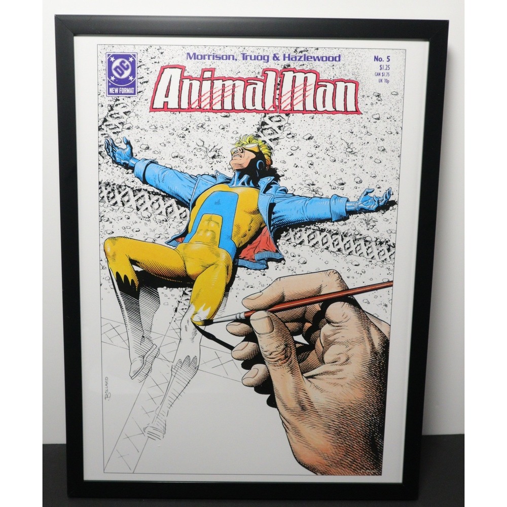 DC Comics Framed Art Animal Man #5 Brian Bolland 12x16 Cover Print